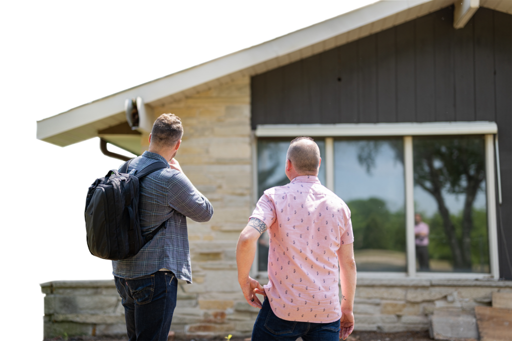 Looking at houses